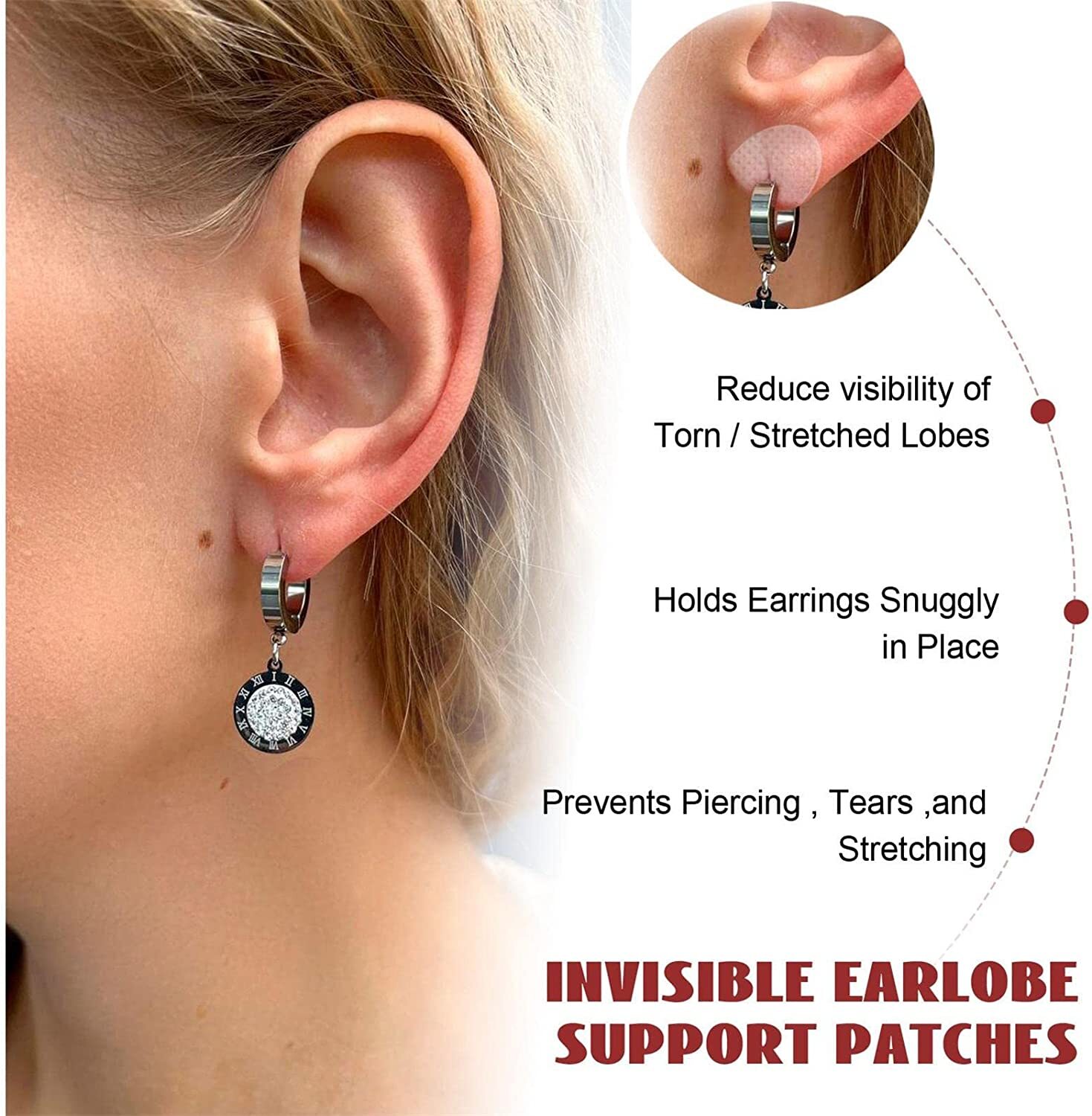 Earlobe Patches For Earrings - Ingredients: Herbal