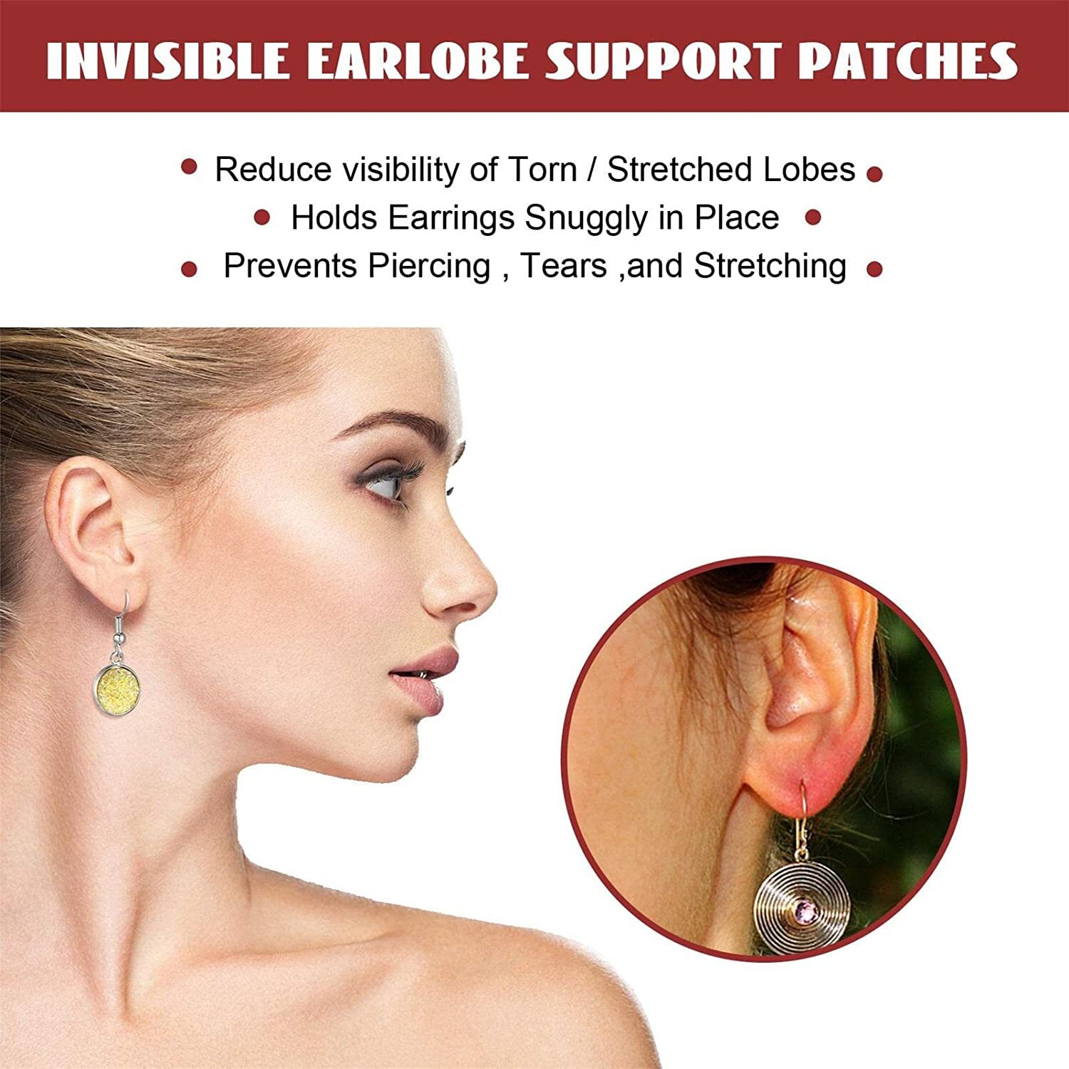 Earlobe Patches For Earrings - Ingredients: Herbal