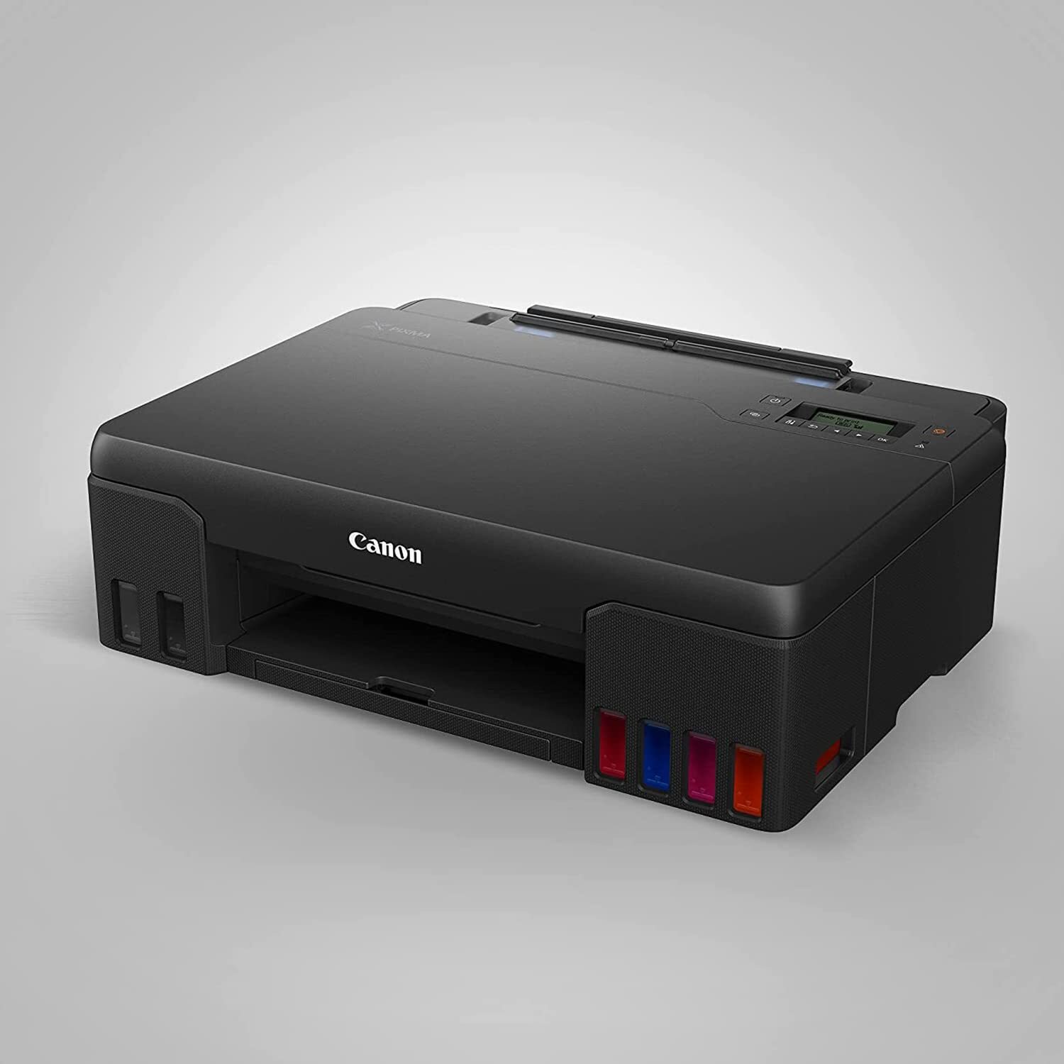 Pixma G570 Printer - High Page Yield Ink Bottles, 4r To 120cm Banner Printing | Easy Hassle-free Ink Refilling, Lcd Display, Mobile & Cloud Printing