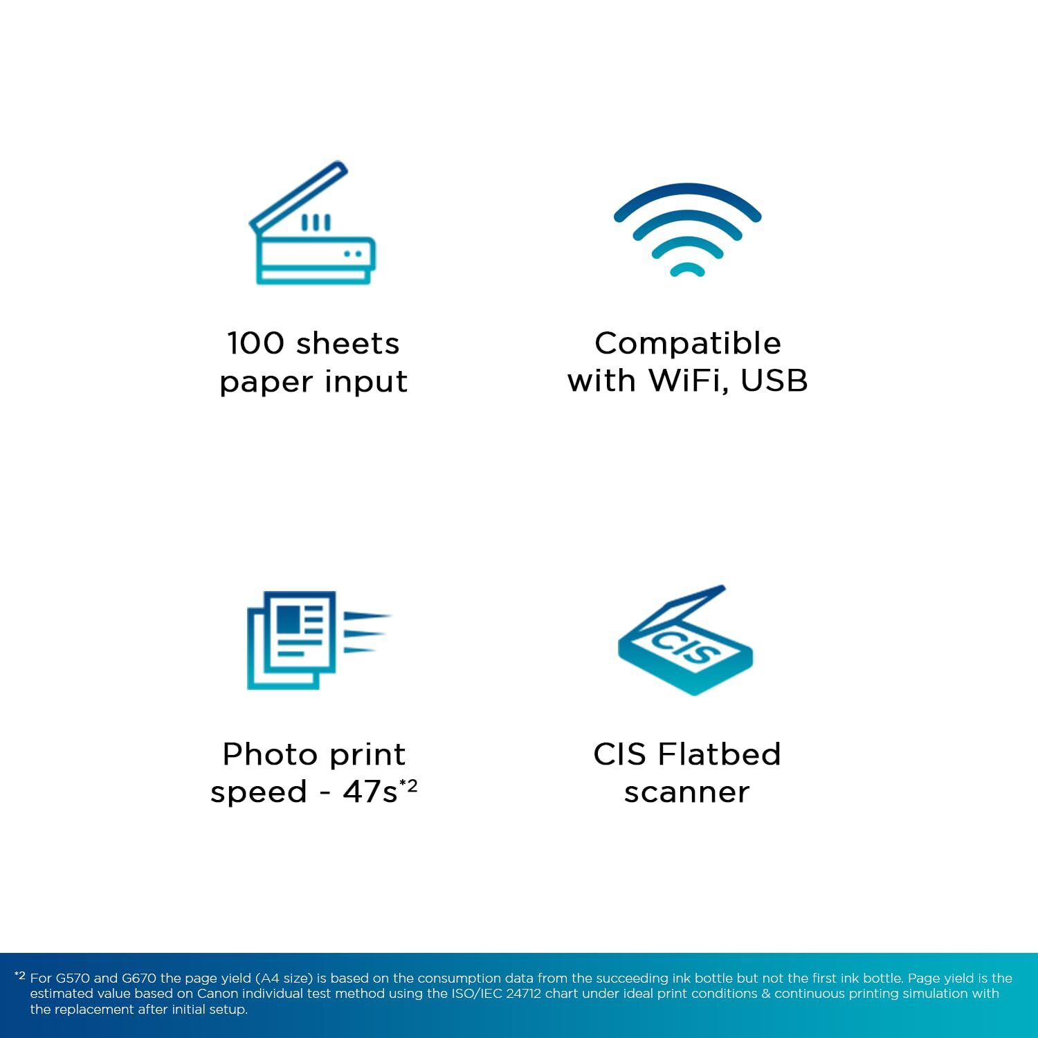 Pixma G670 Printer - Automatic Grade: Semi-automatic