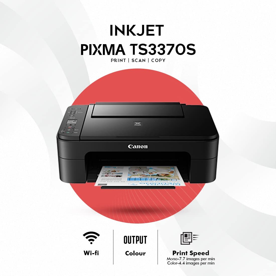 Pixma Ts3370s Printer - Automatic Grade: Semi-automatic