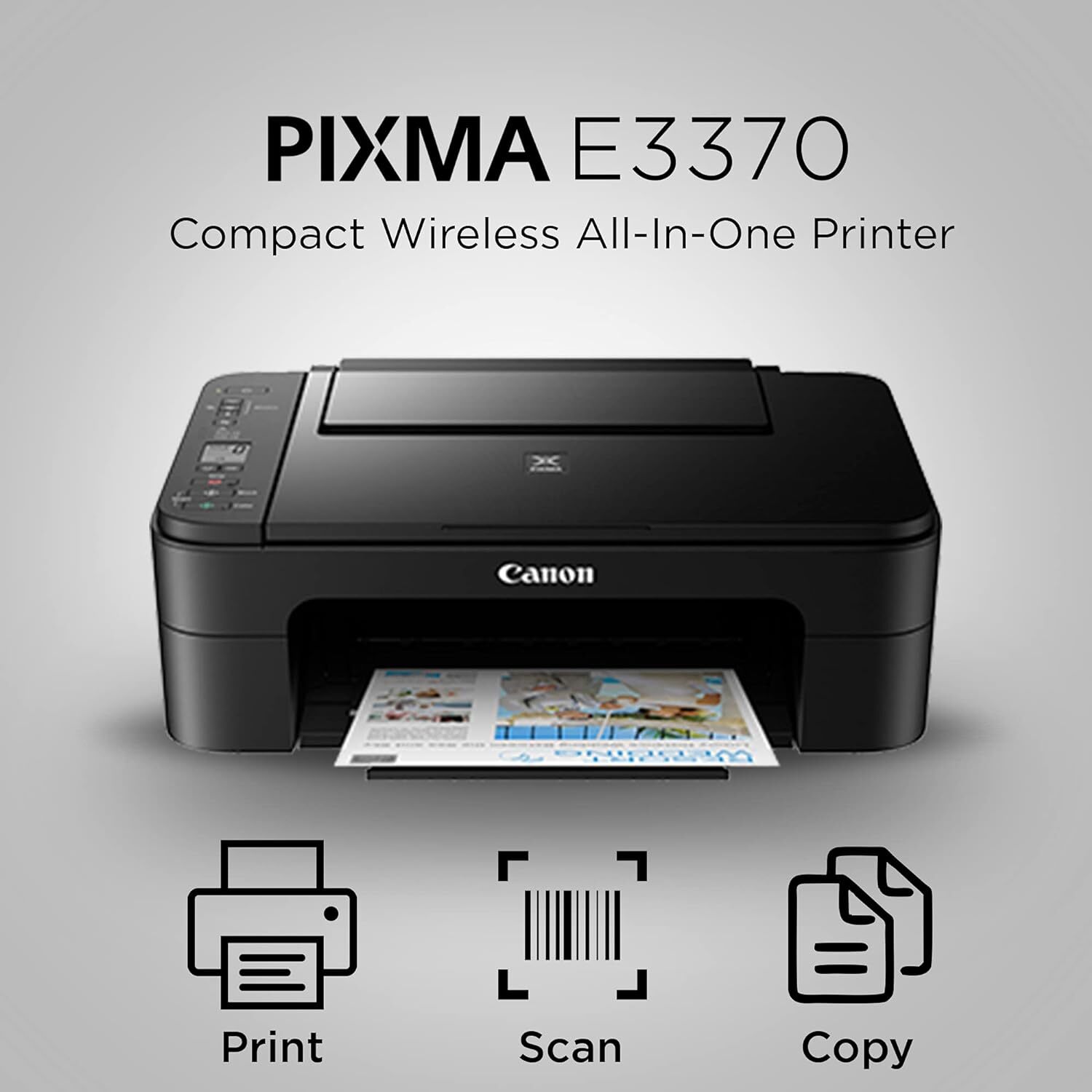 Pixma E3370 Printer - Automatic Grade: Semi-automatic