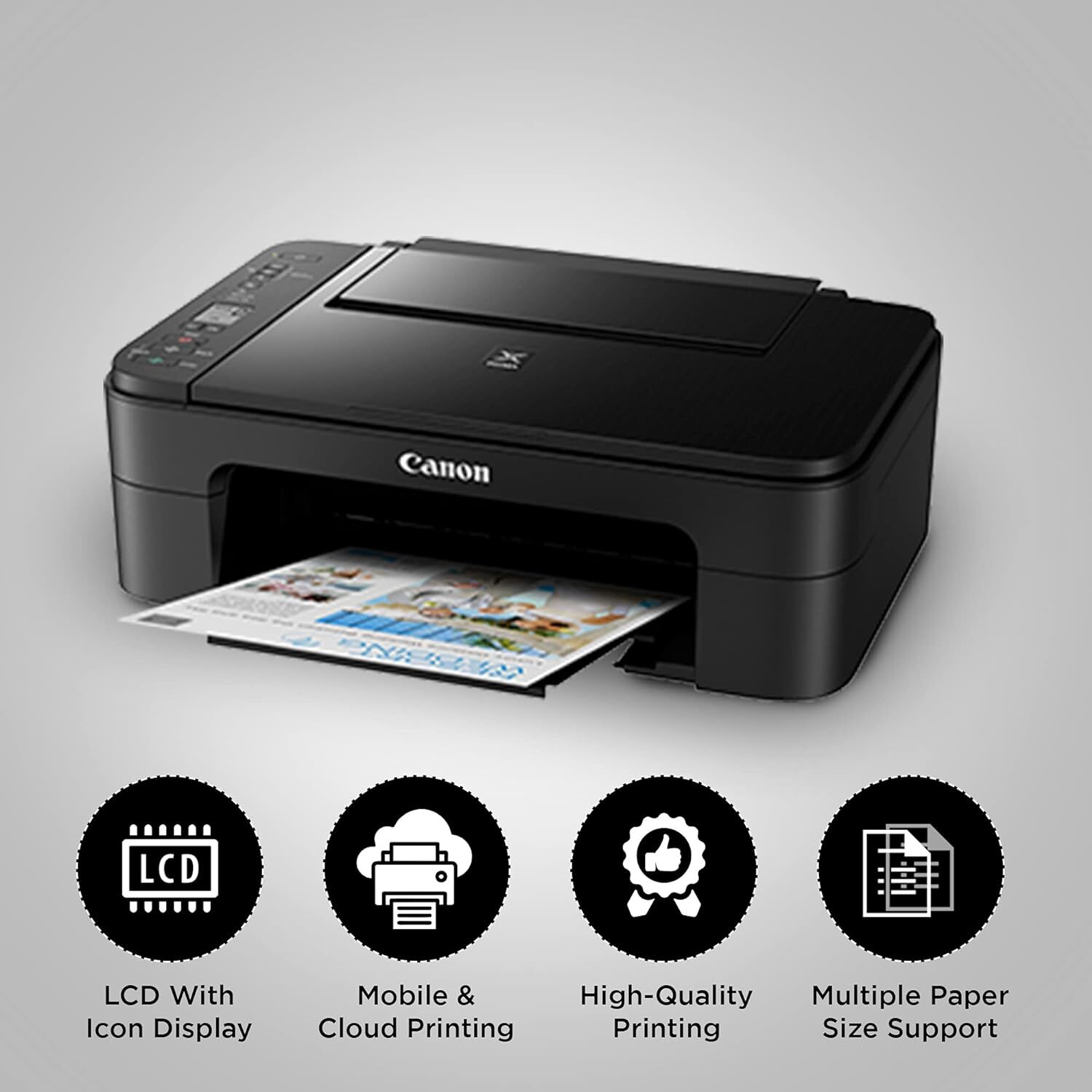 Pixma E3370 Printer - Automatic Grade: Semi-automatic