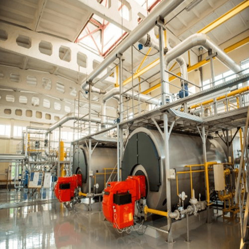 Industrial Steam Boiler - Color: Silver