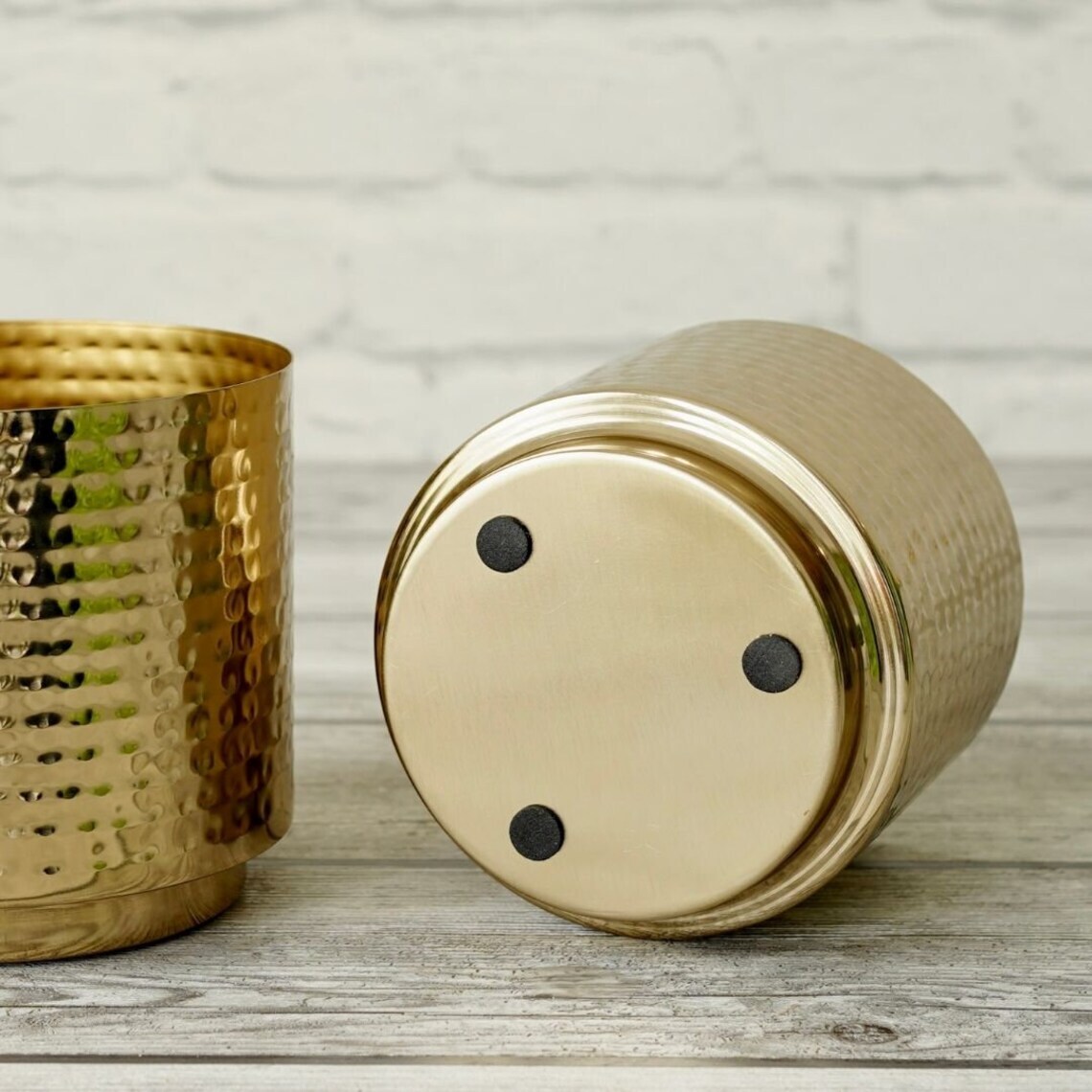 Golden Mini Table Top Planter