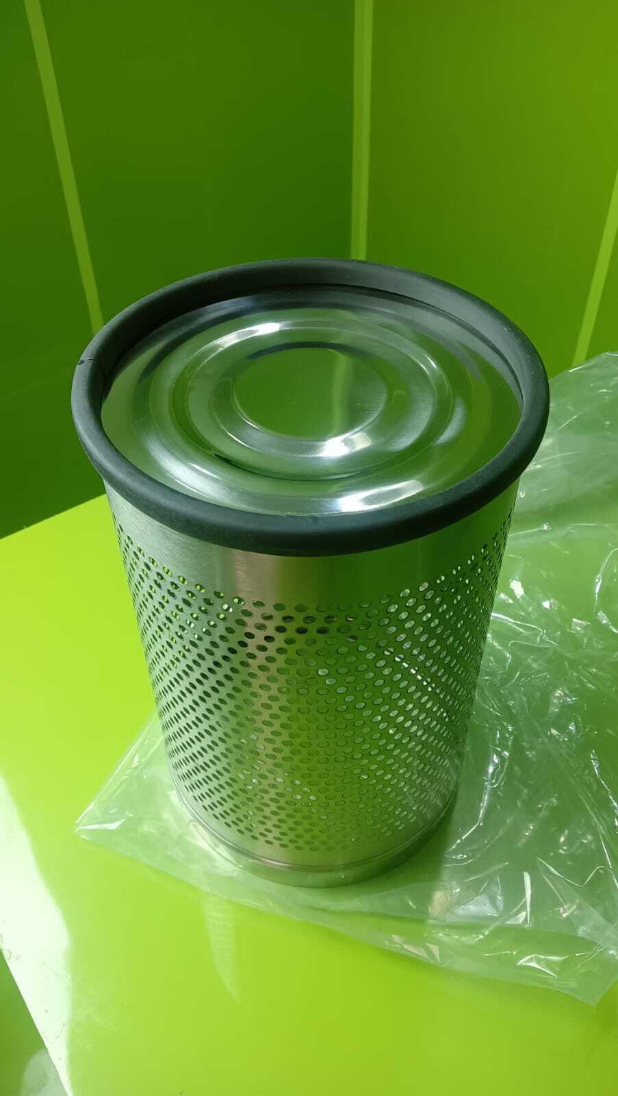 Round Perforated - Stainless Steel, 7x10 To 10x14 Inches, Matt Finish | Open Top Design, Suitable For Office Use
