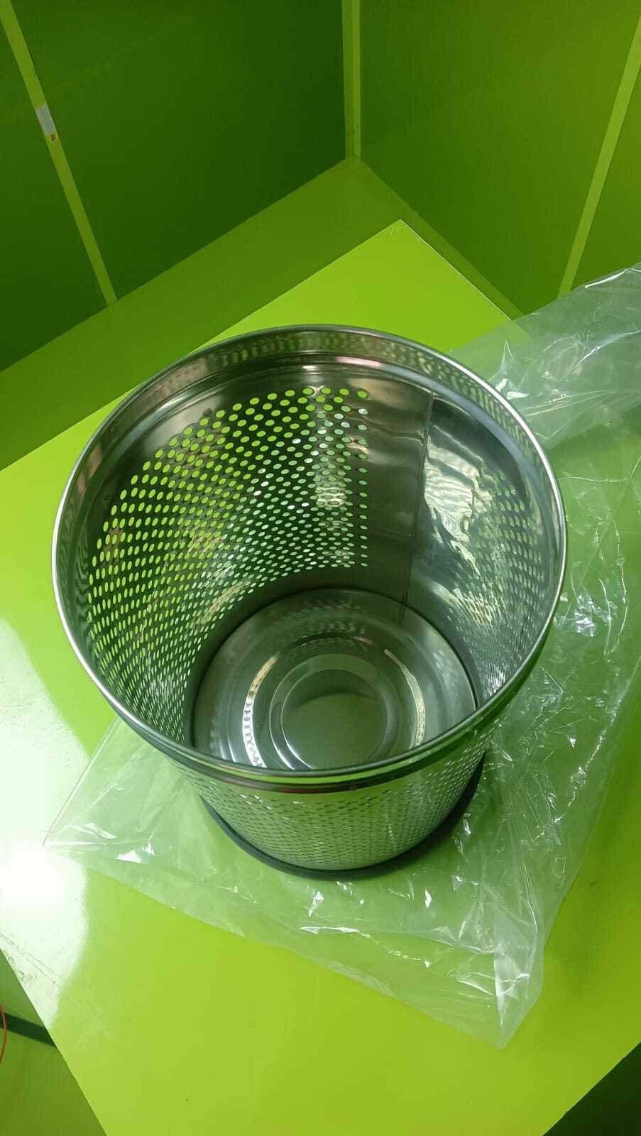 Round Perforated - Stainless Steel, 7x10 To 10x14 Inches, Matt Finish | Open Top Design, Suitable For Office Use