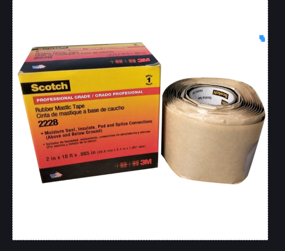 3m Scotch 2228 Rubber Mastic Tape - Tape Length: 20-30  Meter (M)