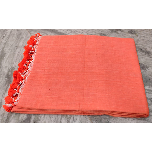 Green Ladies Pure Solid Cotton Saree