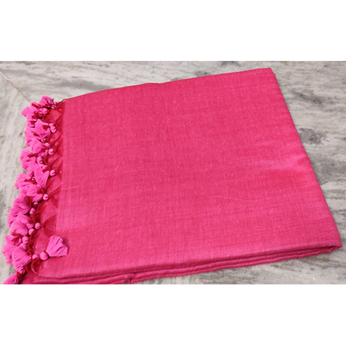 Green Ladies Pure Solid Cotton Saree
