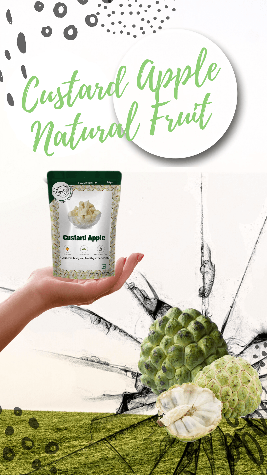 White Freeze Dried Apple Cubes