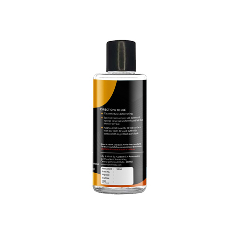 100ml Tyre Gloss - Liquid Formula, Ideal For Automotive And Industrial Use, Ensures High-shine Finish With Easy Applicator For On-the-go Touch-ups