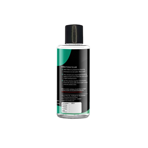 100ml Dry Clean Car Shampoo - Gel Consistency, Automotive Use | Versatile Application For Different Car Polishers Sizes