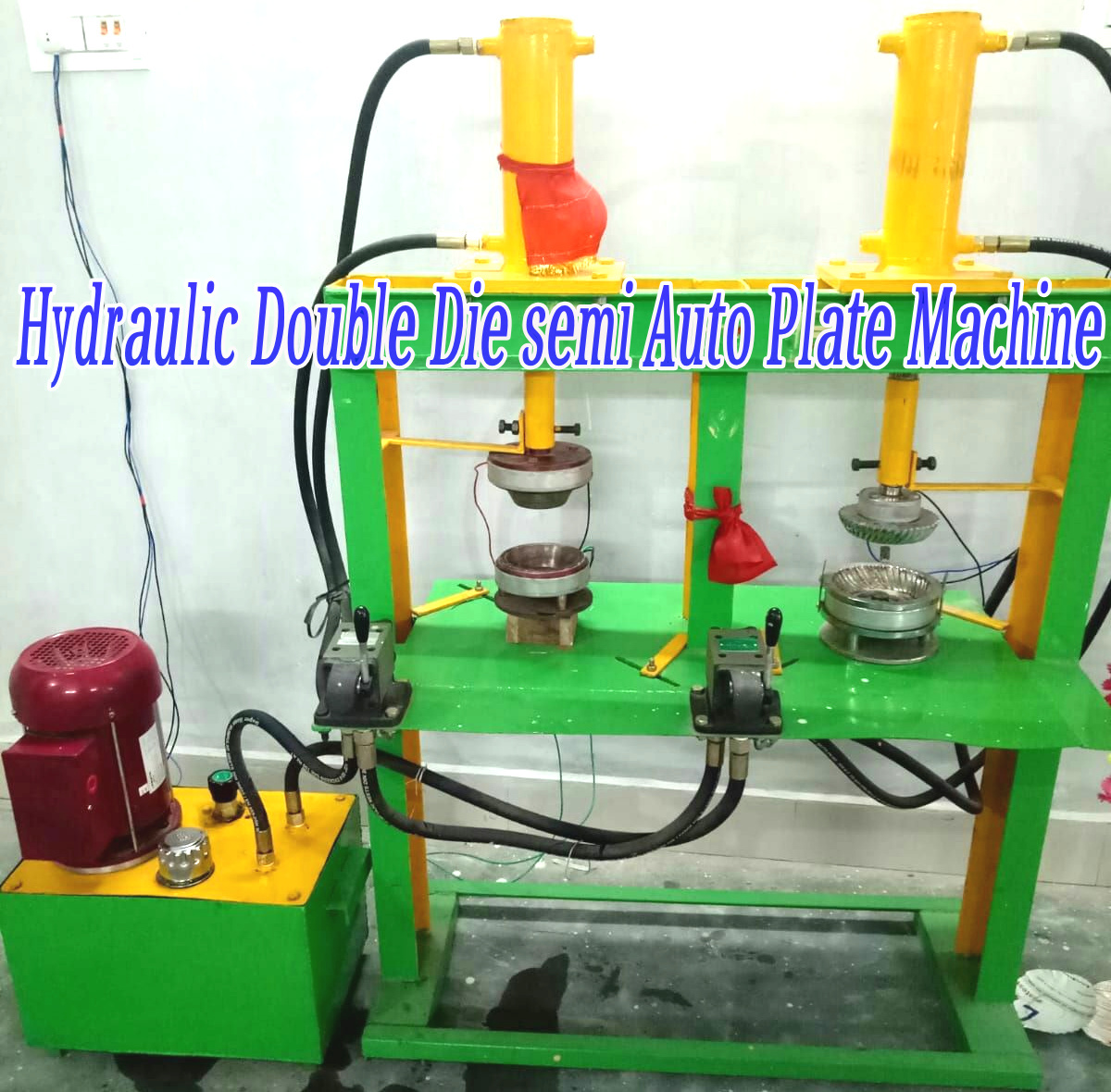 Hyderlic Paper Plate Double Die Machine
