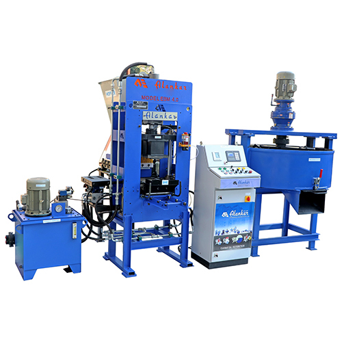 Ebm 4.0 सेमीऑटोमैटिक ईंट बनाने की मशीन