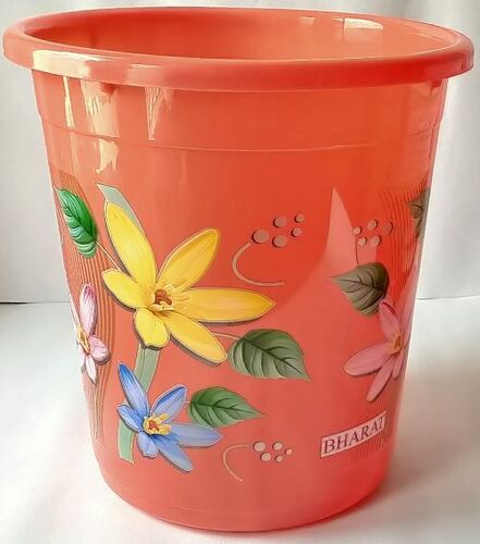 Orange Marina Waste Paper Bin Printed