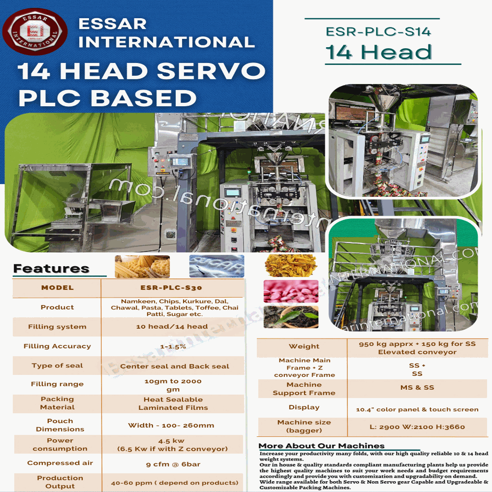 14 Head Pneumatic Multihead Weigher Packing Machine - Automatic Grade: Automatic