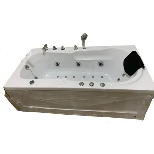 5X2.6 Feet Acrylic Fully Loaded Bathtub - Color: White