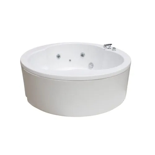 Silver 5X5 Ft Round Jacuzzi Bathtub