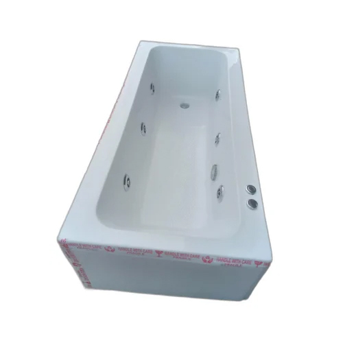 White Hydro Massage Bathtub