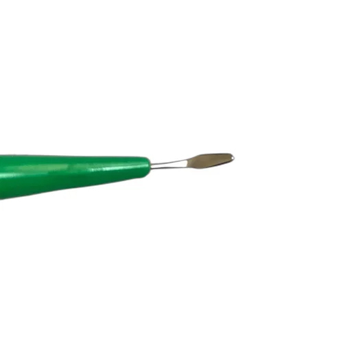 Crescent Bevel Up Ophthalmic Micro Surgical Knife - Titanium, 0 to 2.2mm Sizes, Green Color | Disposable, Sterilized, Waterproof, MVR Tip Shape, Ideal for Hospitals and Clinics