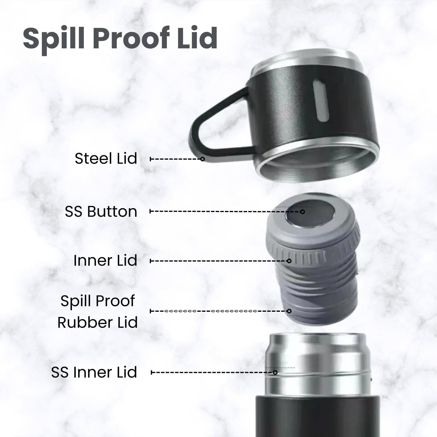 Vaccum Flask Bottle With Cup