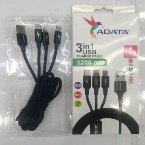 Adata 3 इन 1 USB डेटा केबल