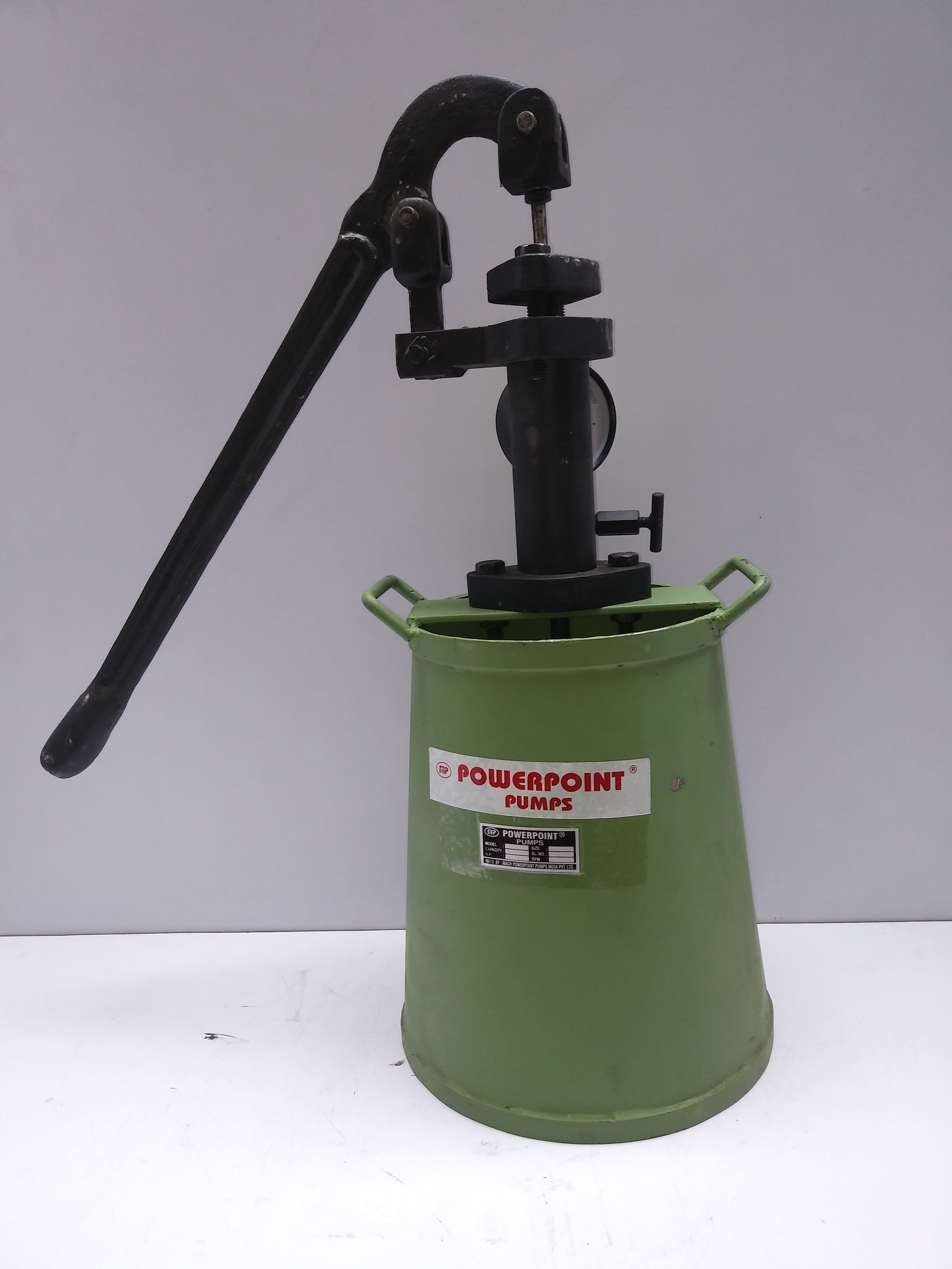 105 Kg Manual Hydraulic Testing Pump - Color: Green