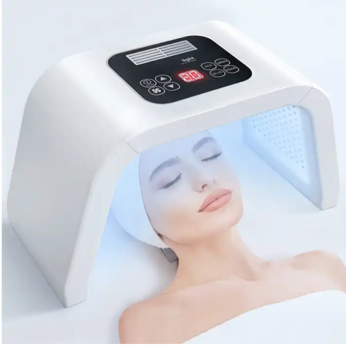 Omega Light Therapy Facial Mask - Portable 7-color Led Light Machine | Promotes Skin Healing, Calms Skin, Reduces Erythema And Swelling