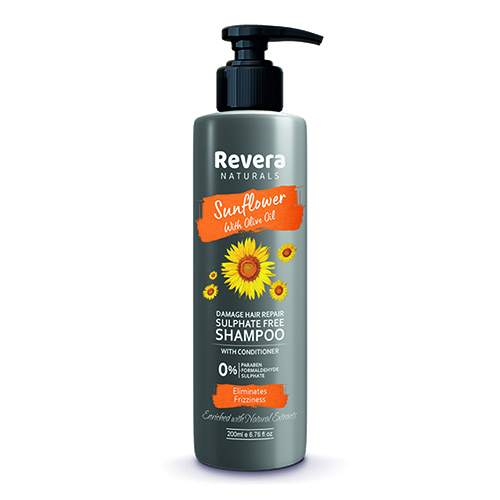 Remove Frizziness Hair Shampoo - Sunflower Seed & Olive Oil Infused, Soya Protein Enriched For Smooth, Shiny, Manageable Hair