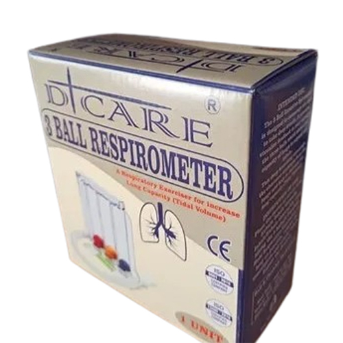 Three Ball Respirometer - High-quality Plastic, Lightweight & Portable Design | Ideal For Medical Labs And Hospitals, User-friendly Operation