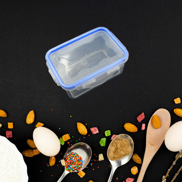 Kitchen Storage Container Set With Food Grade Plastic And Air Seal Lock Lid For Storage Of Grocery