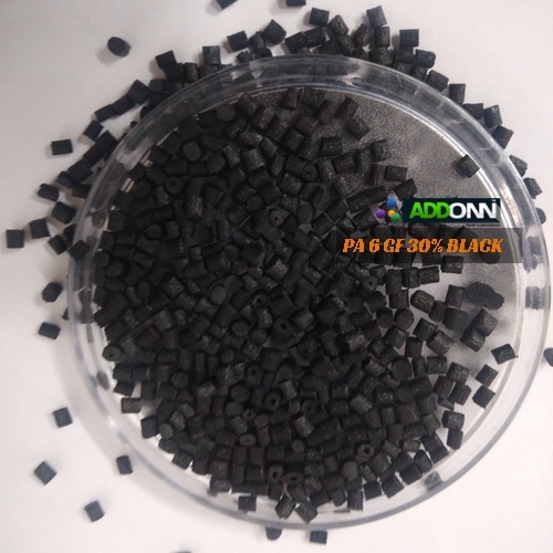 Pa6 - 25 Kilograms, Black Color | High-quality Nylon 6 With 30% Glass Reinforcement, Ideal For Injection Moulding