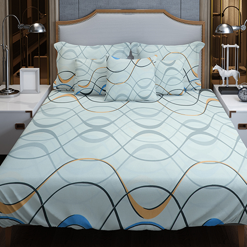 Printed Cotton Bed Sheet - Color: Multicolor