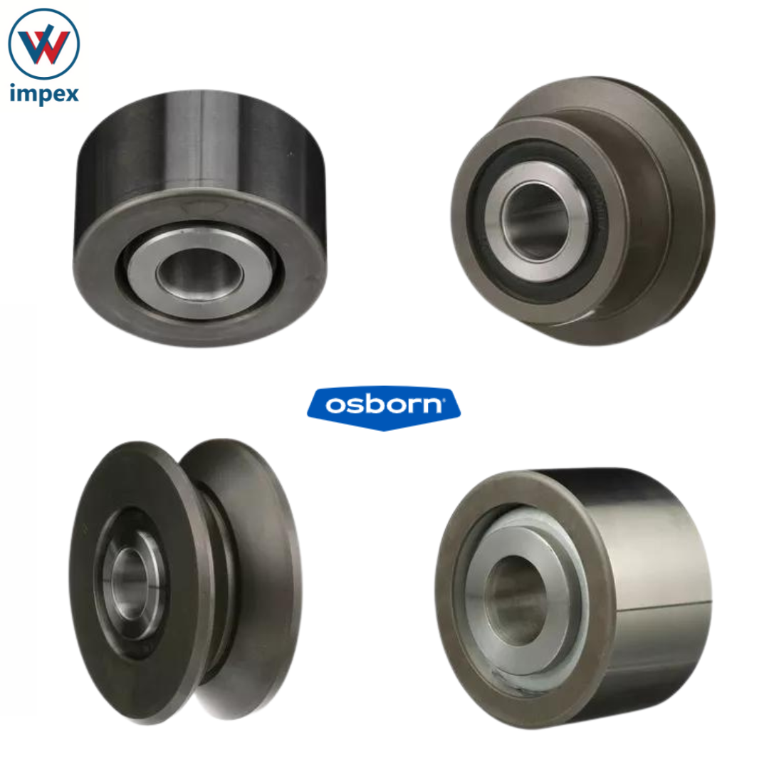 Osborn Cam Followers And Load Runners - High Grade Alloy Steel, 6-90 Mm Bore, Double Seal, Factory Lubricated, Single Row