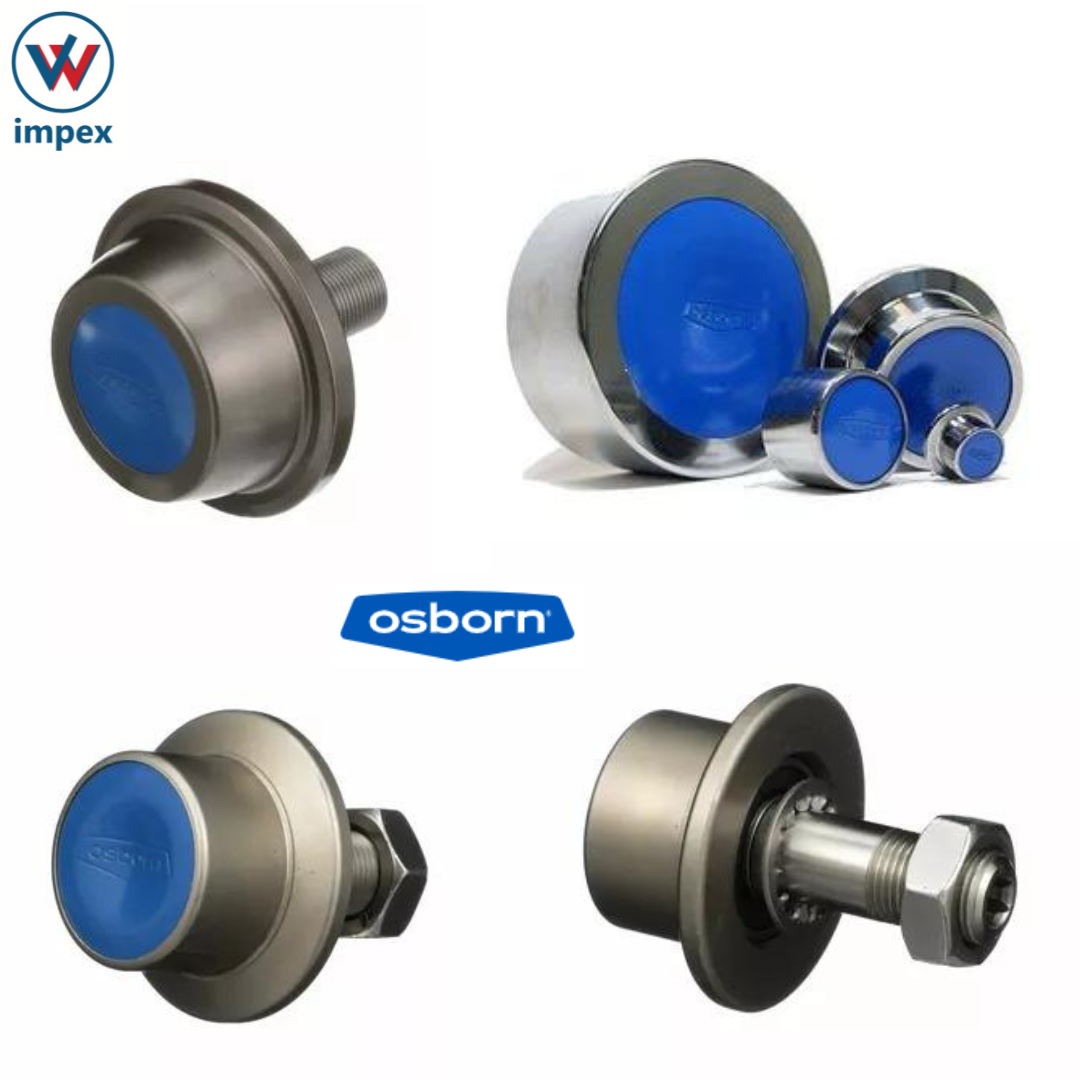 Osborn Cam Followers And Load Runners - High Grade Alloy Steel, 6-90 Mm Bore, Double Seal, Factory Lubricated, Single Row