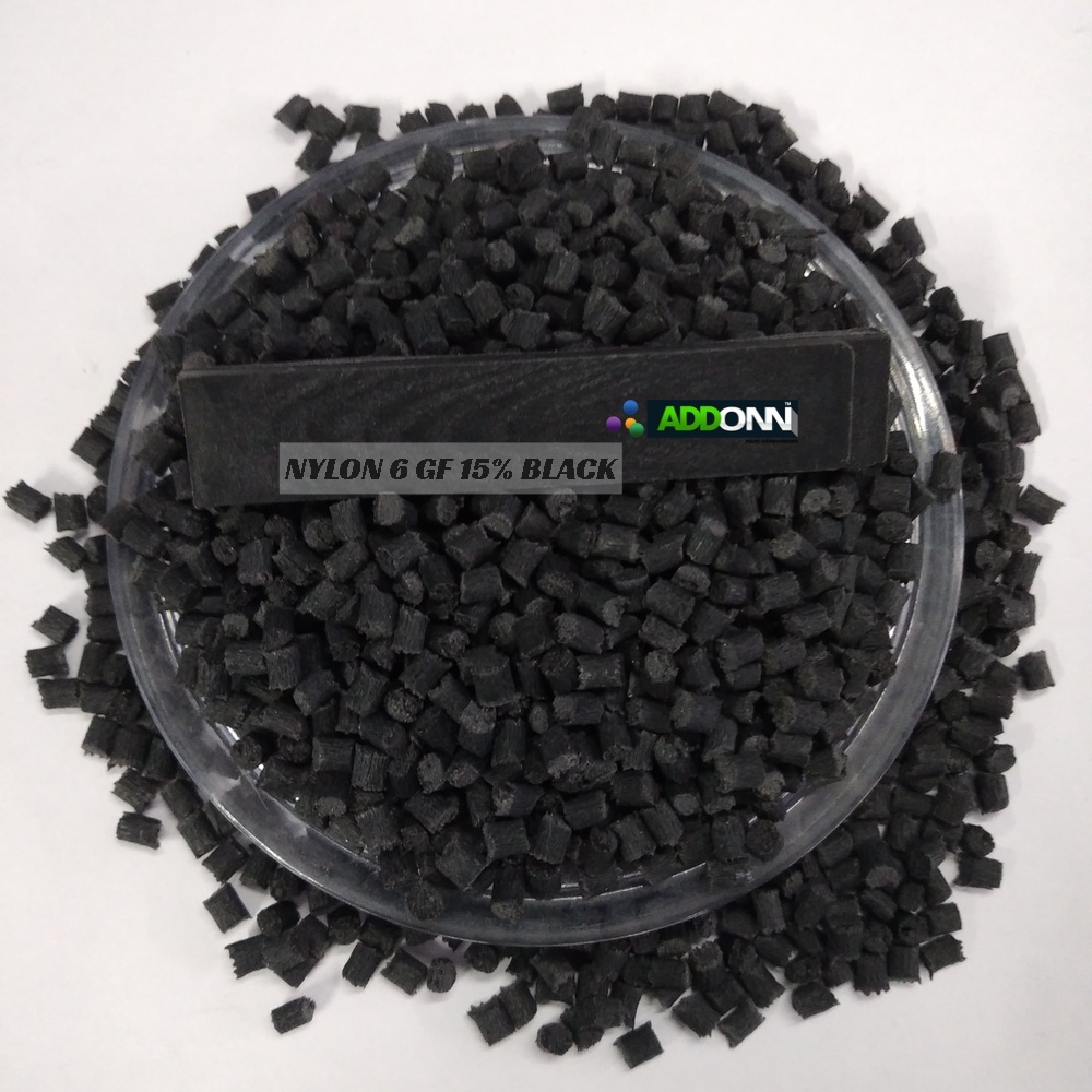 Polyamide 6 Gf 15% Black Industrial Plastic Pellets - High Strength Injection Moulding Grade Excellent Mechanical Properties Glass Filled