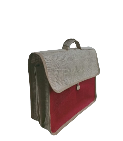 Jute Sling Bag - Color: Red