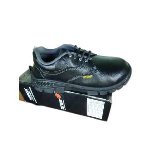 Pvc Synthetic Safety Shoes - Color: Black