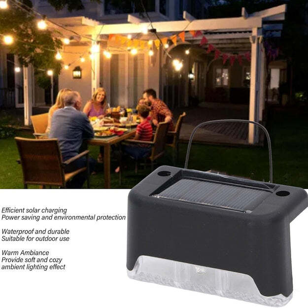 Solar Decorative Lights - Ip55 Waterproof, 11x9x7 Cm | High Efficiency Solar Charging, Easy Installation, Warm Ambient Lighting