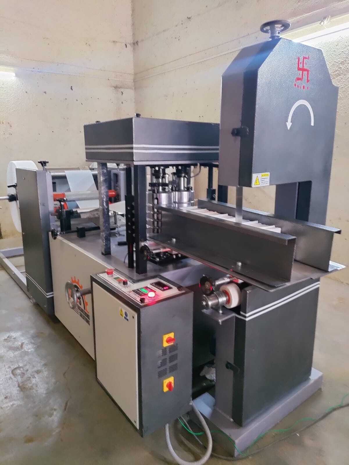 Double Embossing And Double Printing Automatic Paper Napkin Making Machine - Color: As Per Requirement