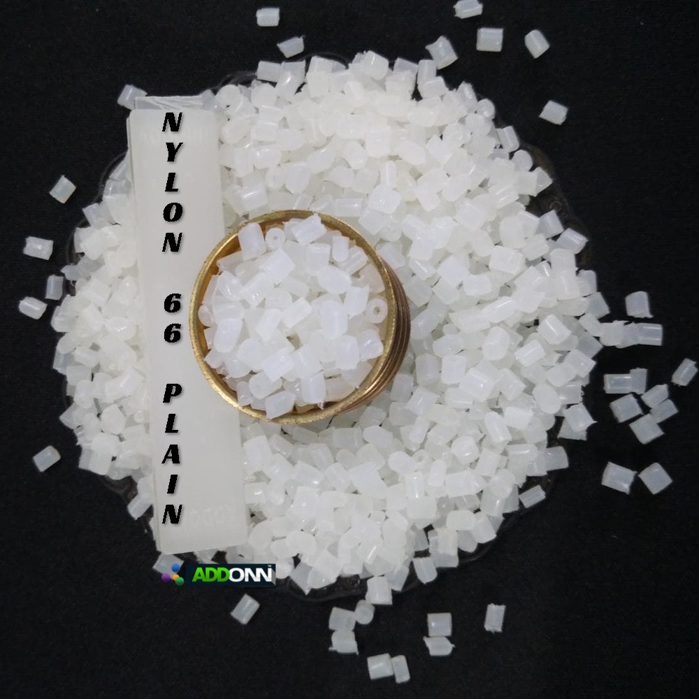 Nylon 66 Plain Virgin Plastic Pellets - Pa66 Injection Moulding Natural Color High Quality 25 Kilograms Weight Excellent Mechanical Strength And Toughness