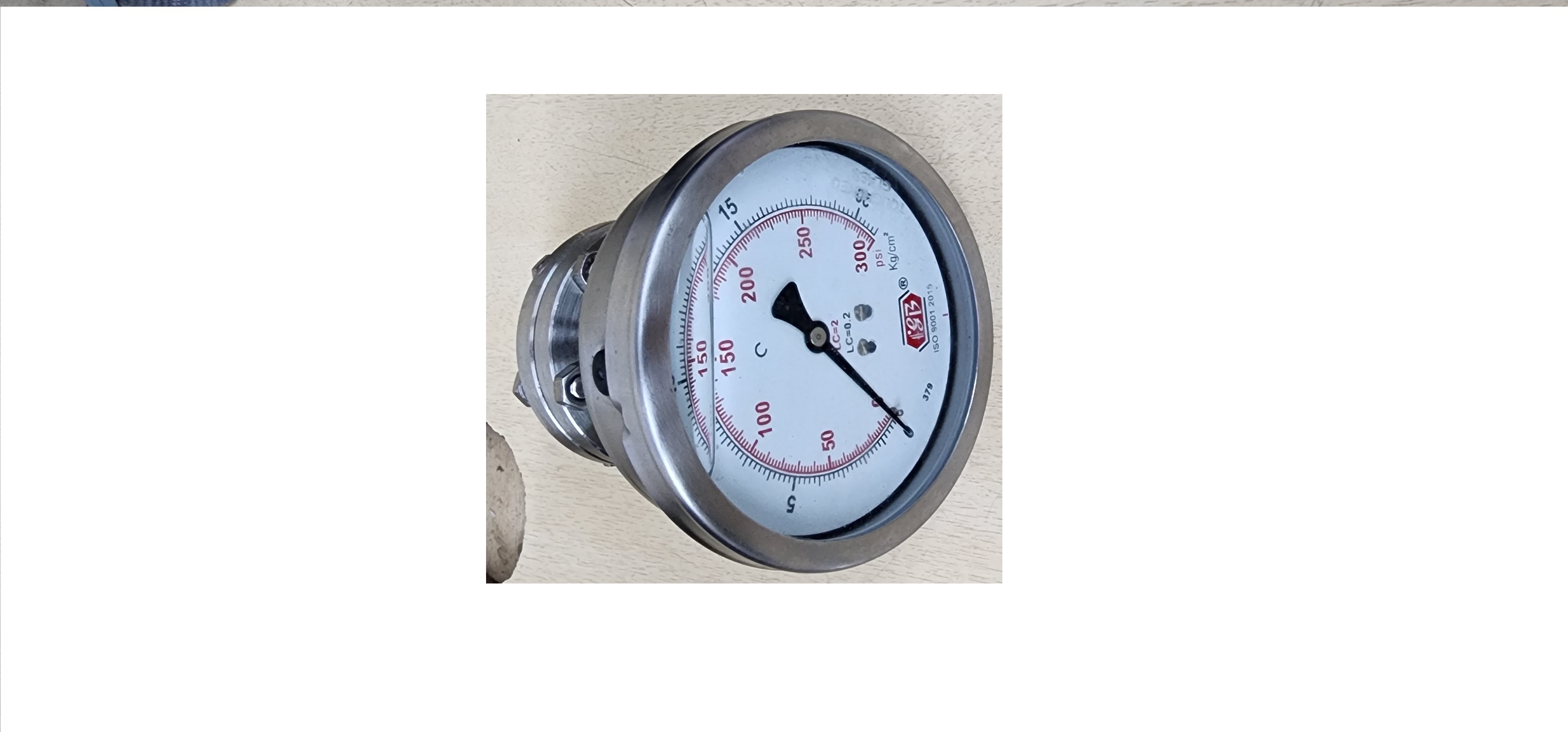 Diaphragm Pressure Gauge Back Contention