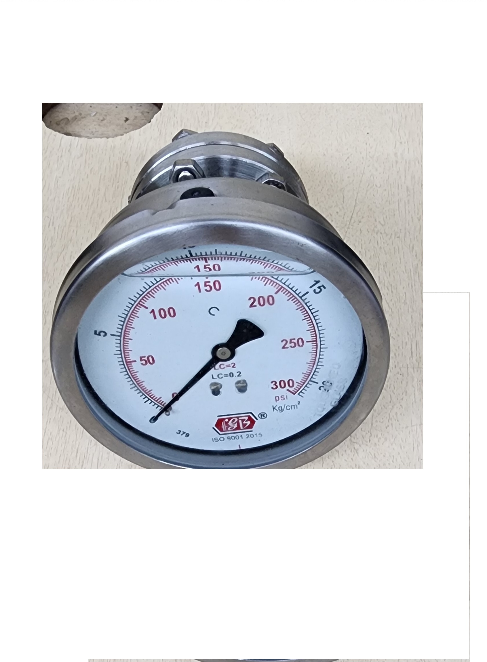 Diaphragm Pressure Gauge Back Contention