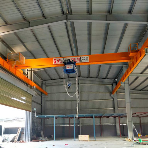 Single Girder EOT Cranes - Span 1-10 m, Yellow Color, Max. Lifting Load 0-5 Tons, Automatic Operation, New Industrial Equipment