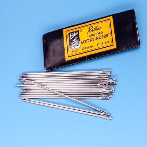 Royal Book Binder Sewing Kit - Silver Metal, 17 Cm Long, 10 Pcs, High Quality, Ideal For Heavy Materials, Canvas And Jute Book Binding