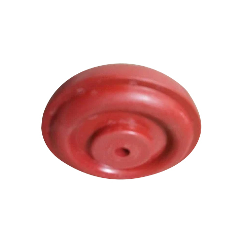 Ppcp Red Wheel Round - Polypropylene Copolymer, 2-14 Inch Size | Industrial Use, Vibrant Red Color