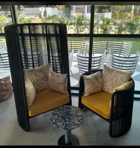 Braided Rope Chair And Table No Assembly Required