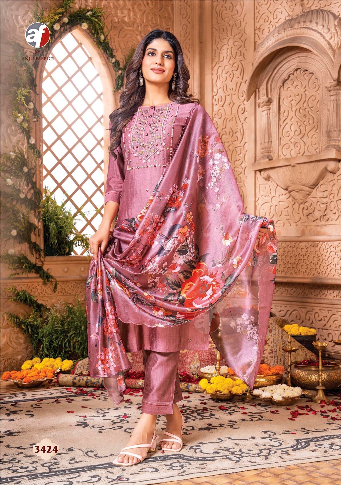 Designer Silk Kurtis With Handwork