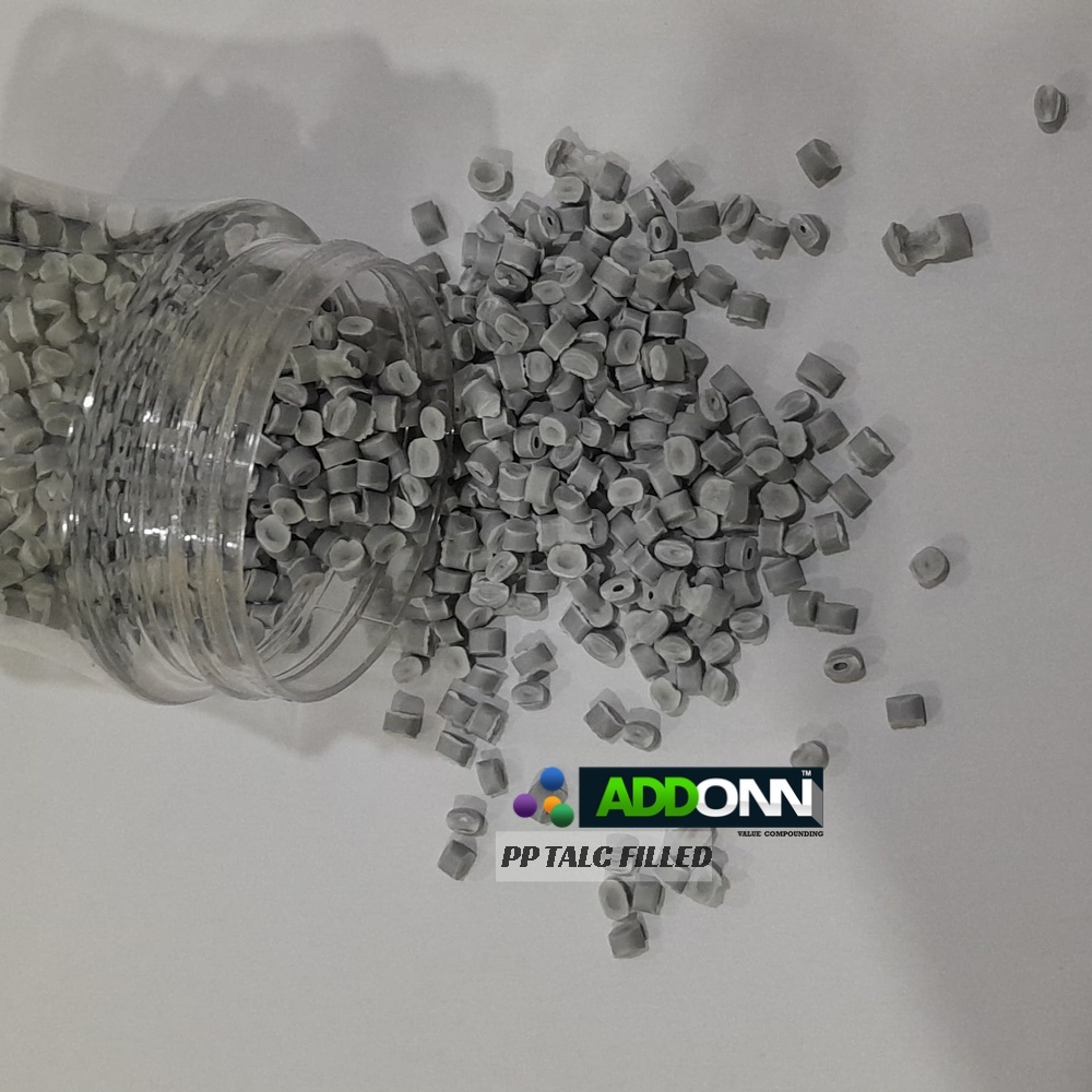 Pp Talc Filled Polypropylene Masterbatch - 20% Talc, Grey, Grade A | High Quality, 150-200â°c Melting Point, 21.5 Mpa Tensile Strength, Excellent Flexural And Fatigue Resistance